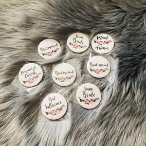 Bridal party pins